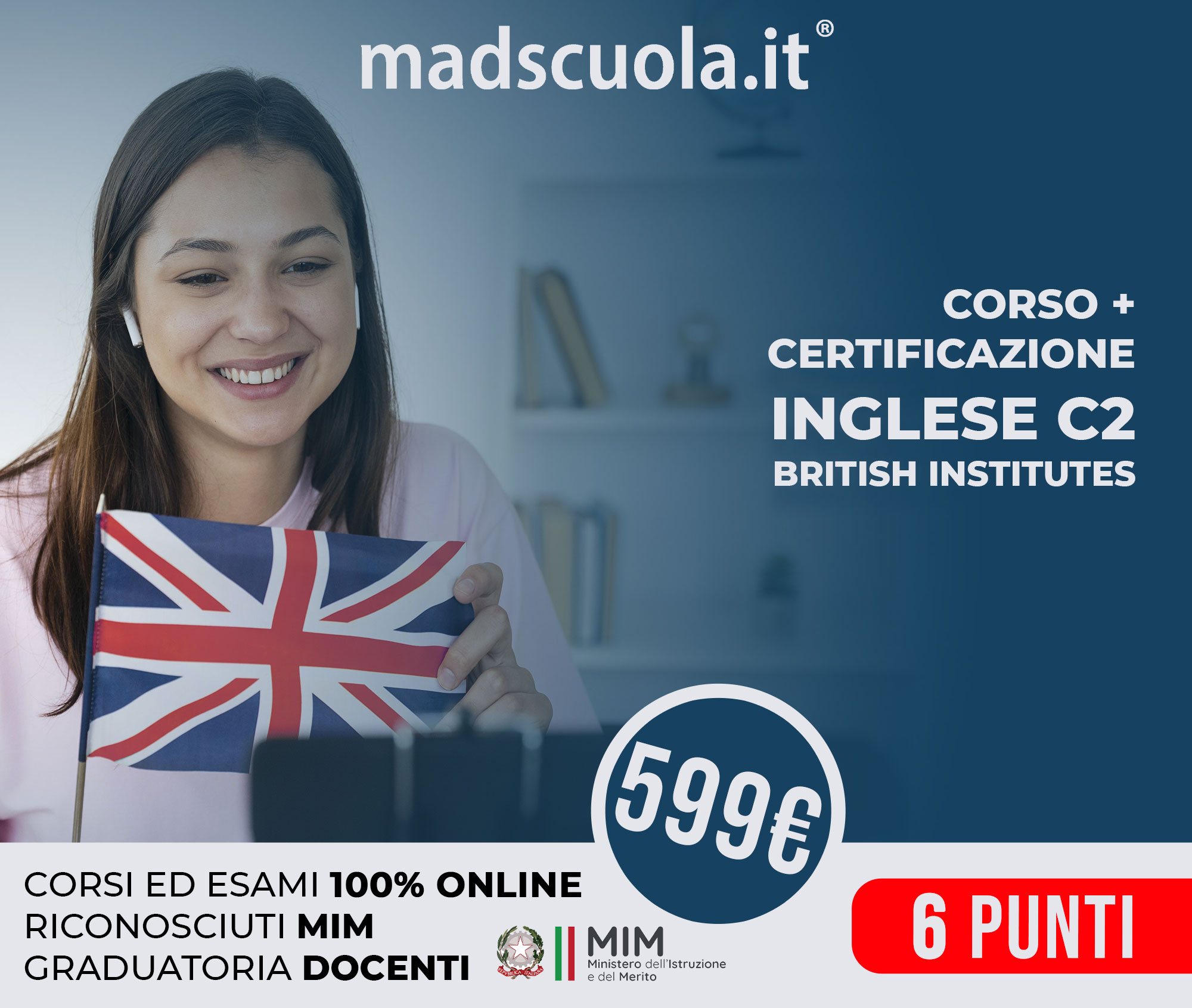 Corso + certificazione inglese C2